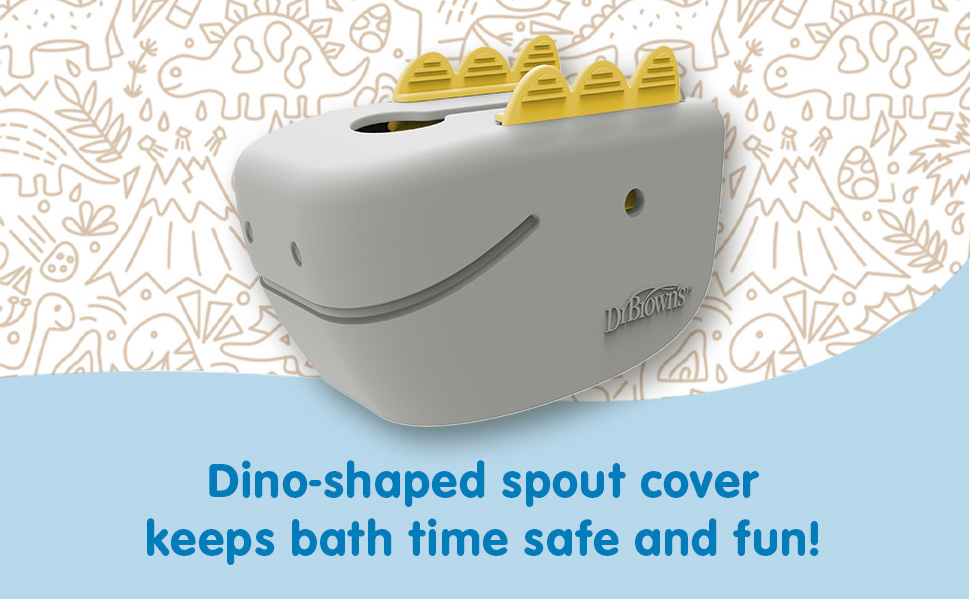 Dino-Shaped Spout Cover Keeps bath time safe and funS