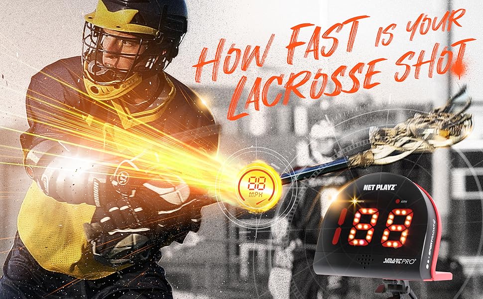 Lacrosse Radars Shot Speed Detection Sensors, Training Equipment (HandsFree