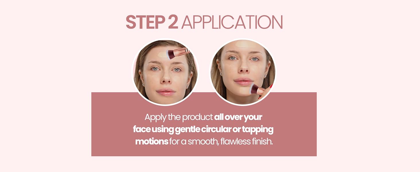 Text reads 'STEP 2 APPLICATION'. Shows application process with polishing paste and demonstration of circular motions for application.