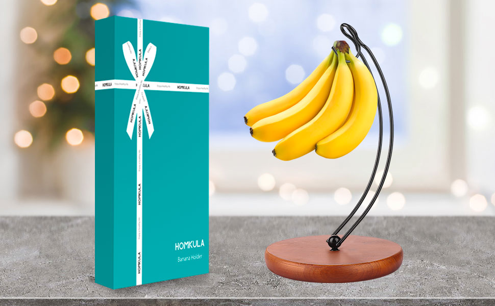 HOMKULA Banana Holder Stand Modern Banana Hanger, Banana Tree Hanger