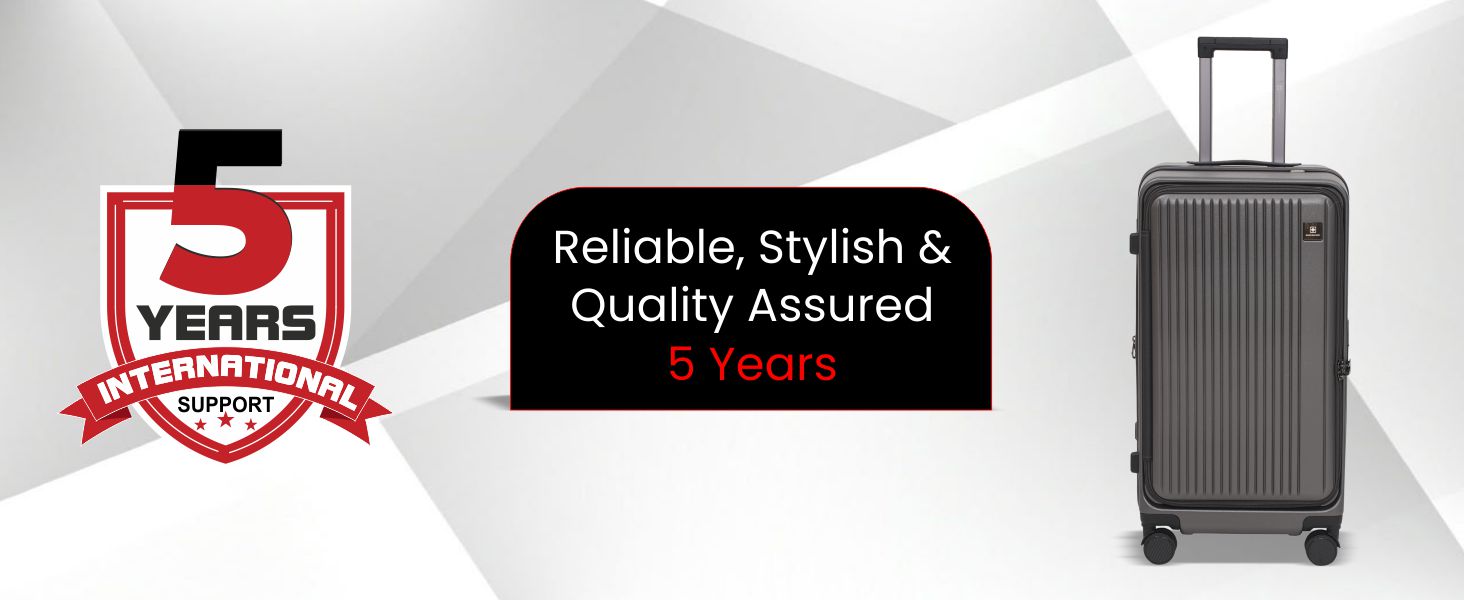 Stylish expandable hard shell luggage bag with lock system and smooth glide wheels for traveling comfort