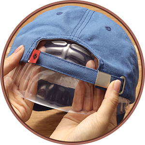 cap display case with hat shaper