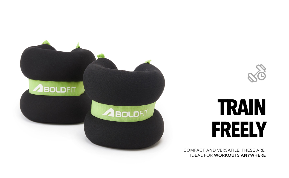 Boldfit Ankle Weight Neoprene Black