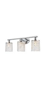 Contemporary led crystal bathroom vanity lights
