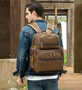 leather backpack
