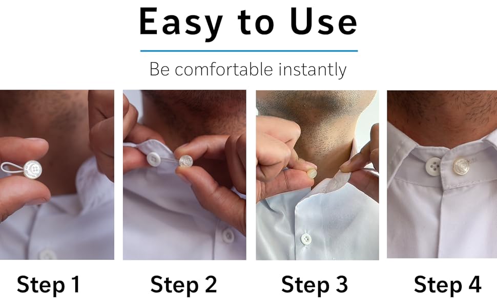 COCHIC Men and Women's Shirt Collar Extenders Button