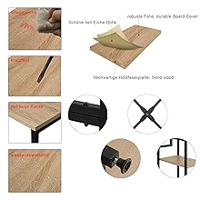 WOLTU Stand Appendiabiti Con Ripiani Attaccapanni Guardaroba Scaffale Portabiti Legno+Bianco 16 MDF