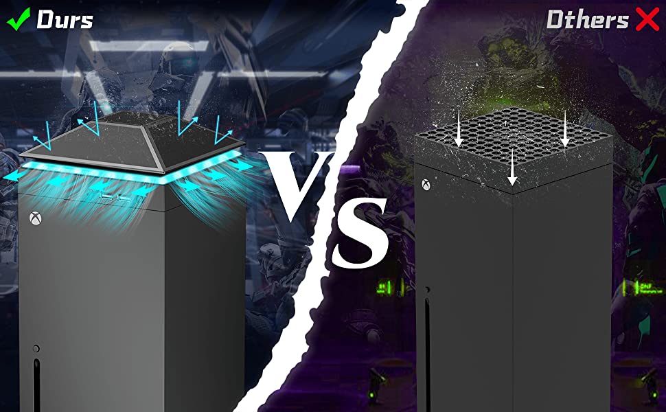 Cooling Fan for Xbox Series X, Wiilkac 3 Levels Adjustable Speed Cooler