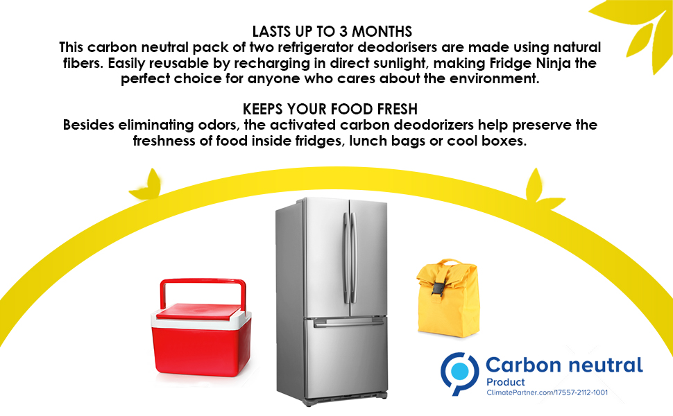 Fridge, freezer, Refrigerator deodorizer lasts up to 3 months to keep your food fresh