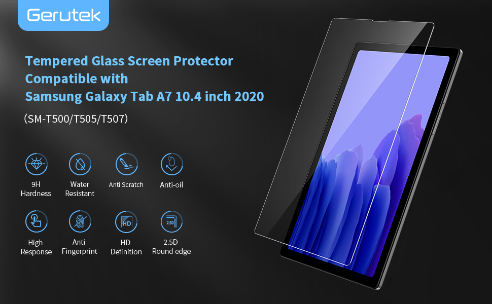 Gerutek [2Pack Screen Protector for Samsung Galaxy Tab A7