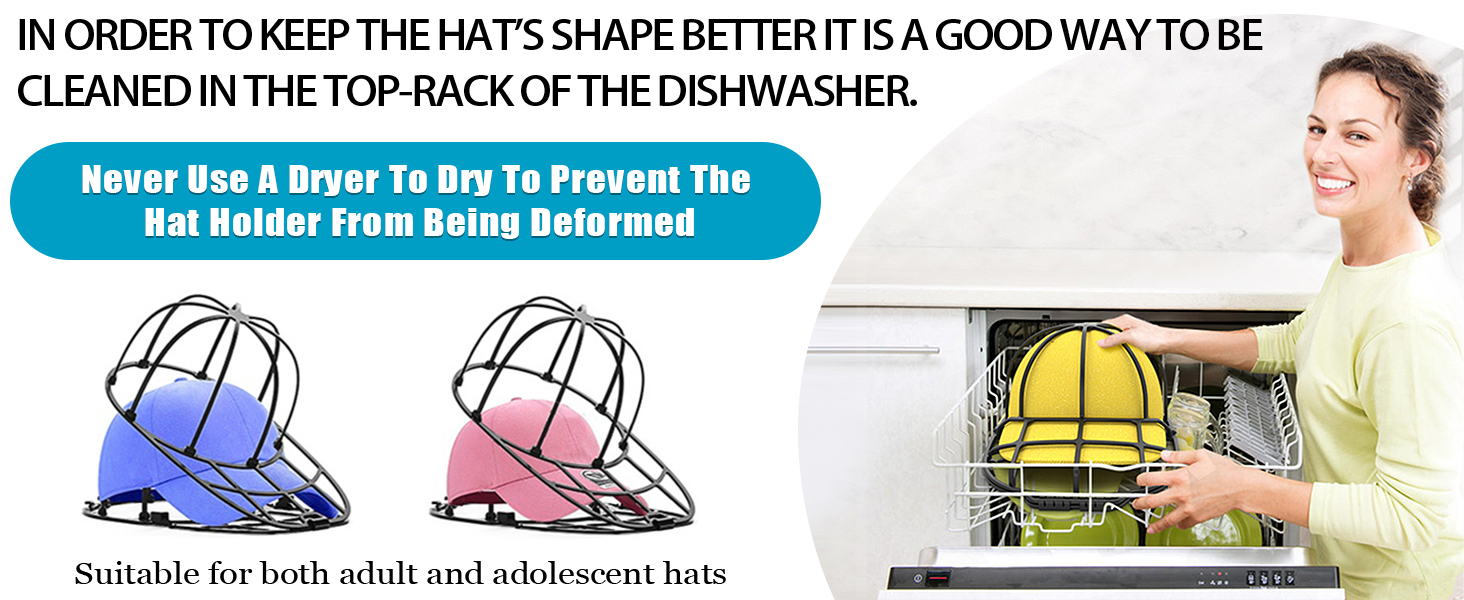 Baseball Caps Storage Holder Hat Washer for Washing Machine Hat Protector Racks Hat Washer Machine