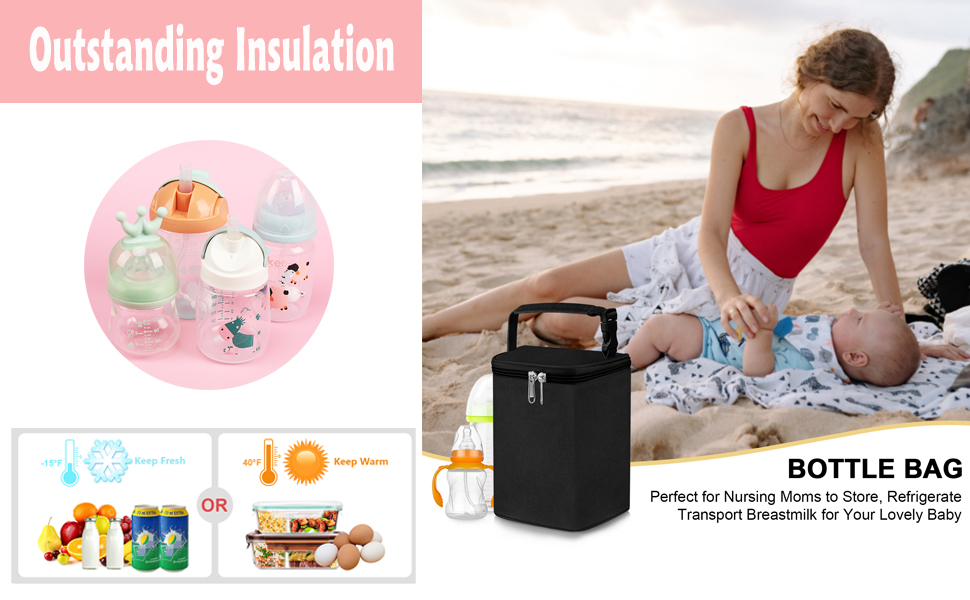 baby bottle tote bag