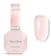 MelodySusie Jeweliver Nude Gel Nail Polish, 0.5Fl.oz Milky Gel Polish Pastel Color Soak Off UV LE...
