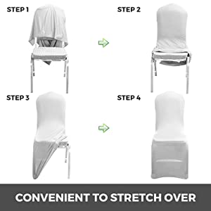 Coprisedia Spandex Elastico 50 Pezzi Bianco Copertura Della Sedia Per Matrimonio Fodera Copre Con Schienale Da Sala Pranzo Decorazione 19 coprisedia per matrimonio coprisedie bianco chair cover copri sedie bianche coprisedie matrimonio