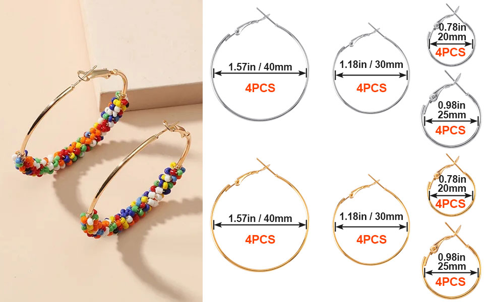 Pndeyo Hoop Earrings Findings