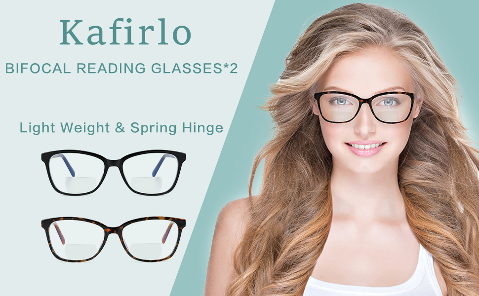 Kafirlo Cat Eye Reading Glasses Women Blue Light Blocking