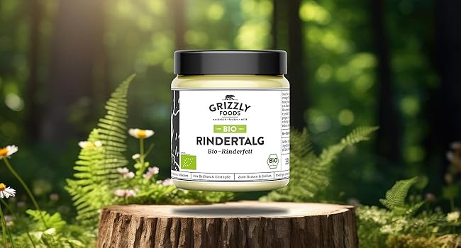 Bio-Rindertalg von Grizzly Foods