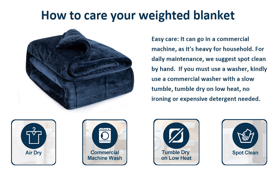 Topblan Sherpa Fleece Weighted Blanket 6.8kg, Uniformed Color with