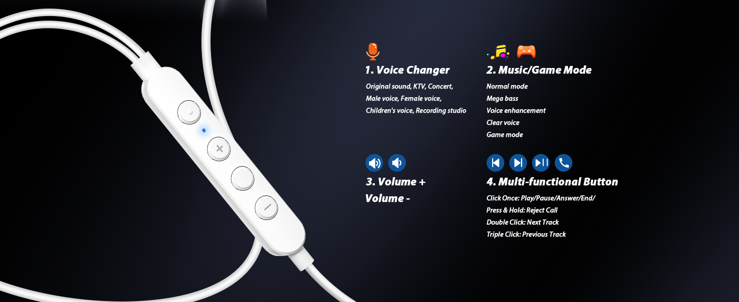 USB Type C Headphone for iPhone 16 Pro Max 15 Plus 7 Voice