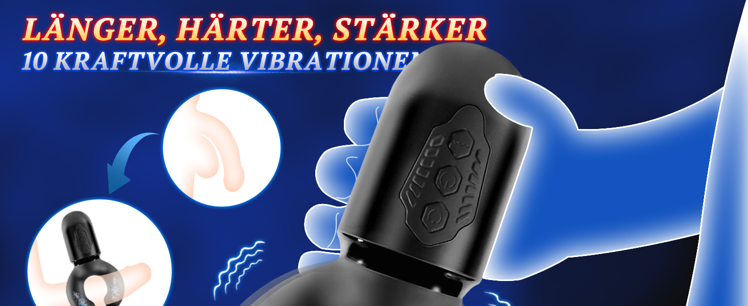 Penis Trainer mit 10 Beißmodi & 10 kraftvolle