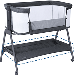 Amazon.co.jp: ANGELBLISS ベビーベッド 高さ調節可能 添い寝