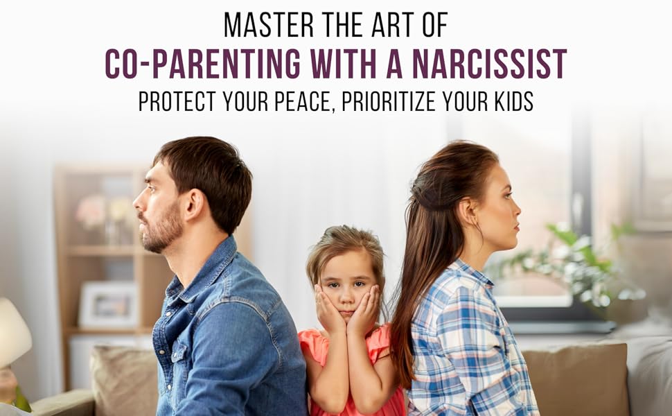 Achild in between back to back parents in an obvious fight with Title Text Above