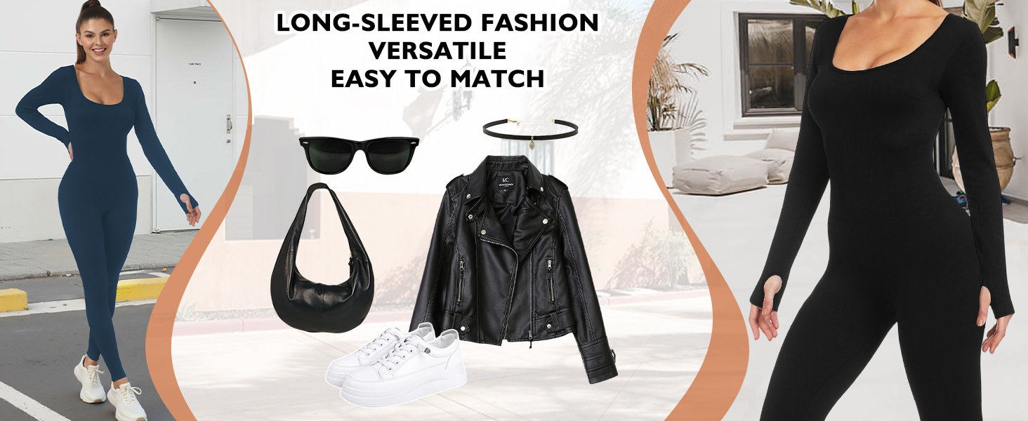 long sleeved jumpsuit versatile