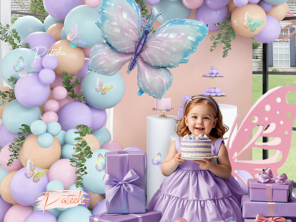 Amazon.com: Pateeha 12ft Butterfly Balloon Arch Kit - Fairy