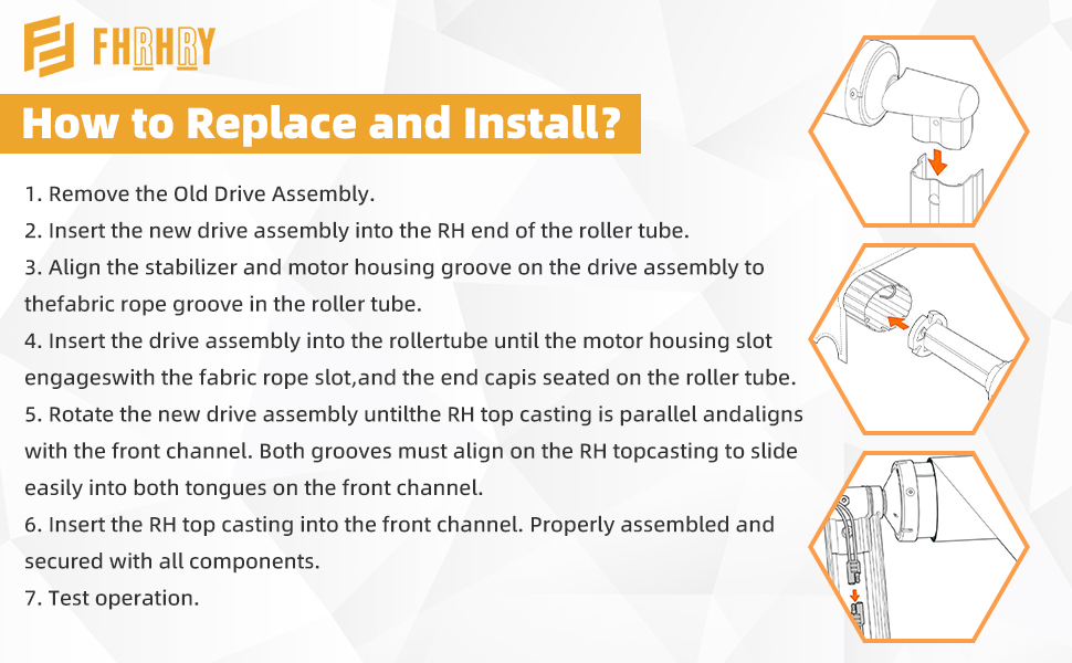 3310423.209B, RV Power Awning Extension Motor Compatible