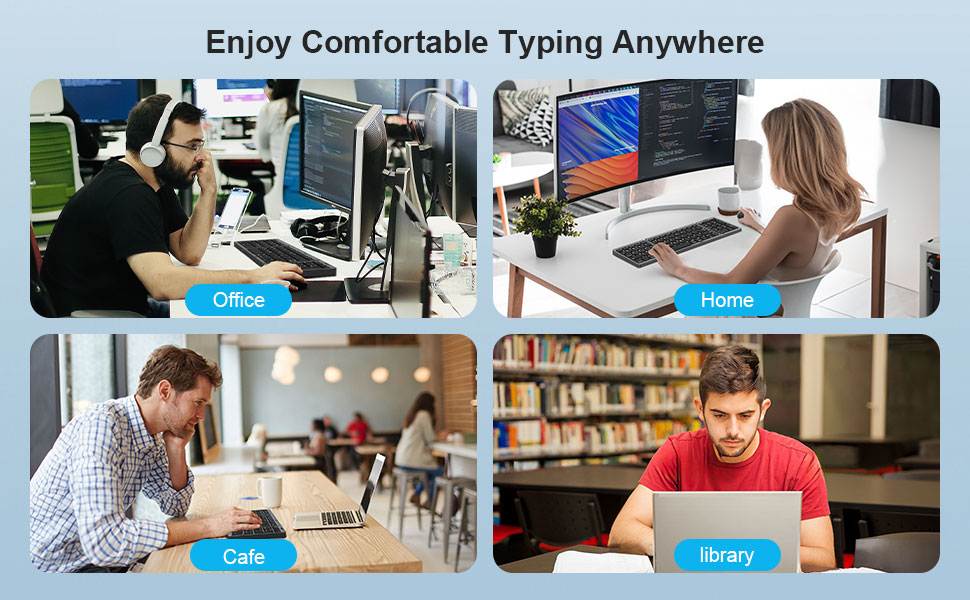 keyboard for working outside or at home