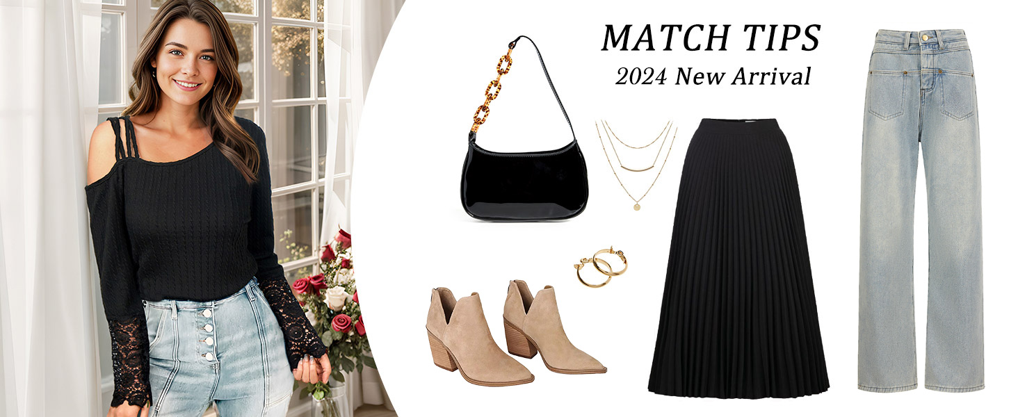 black cold shouder top