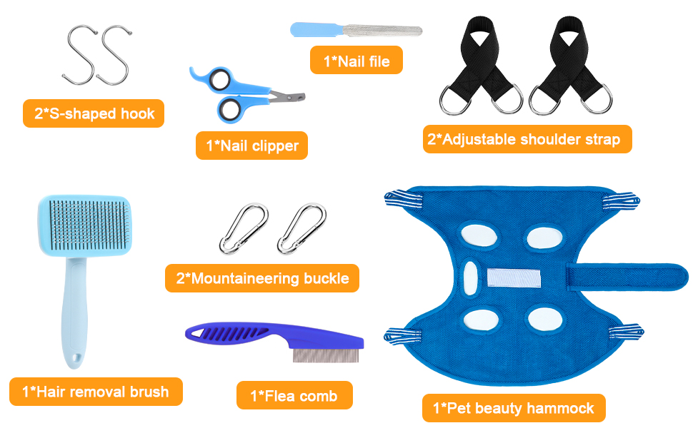 VCZONE Pet Grooming Hammock for Dogs and Cats, Restraint