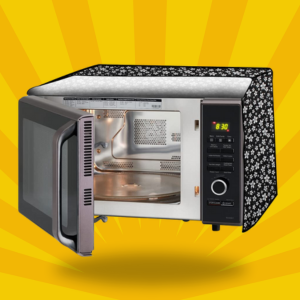 Lala Maneet Printed Black Dot Microwave Oven Top Cover