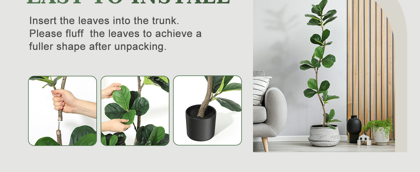 Faux Fiddle Leaf Fig Tree