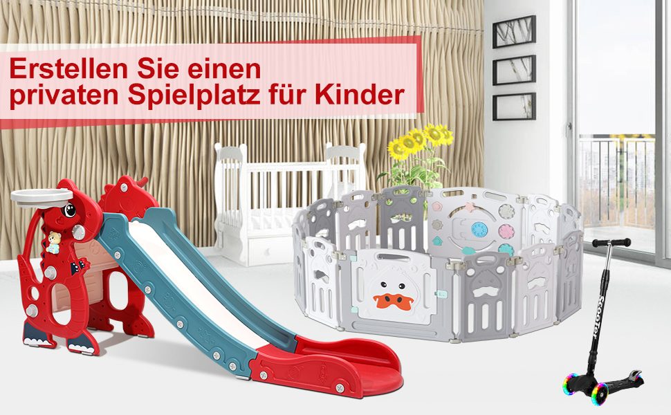 Baby slide garden slide