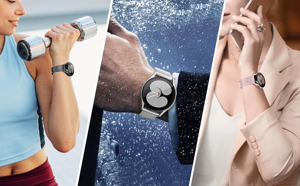 20mm Soft Milanese Samsung Watch Band for Women & Men