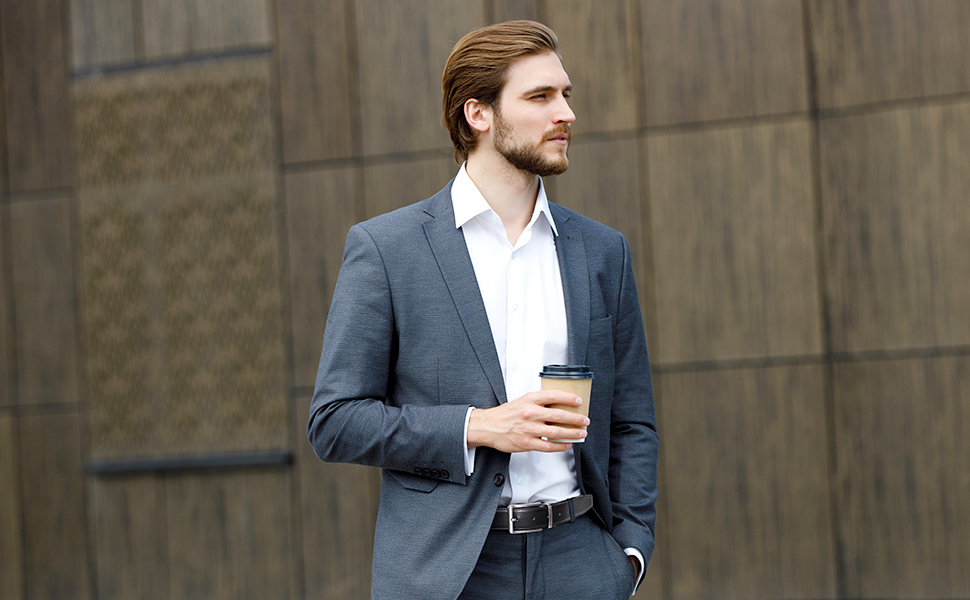 Bruno Marc Men's Belt,Leather Reversible Belt 1.25" For Mens Casual Golf Dress,One Belt Revers