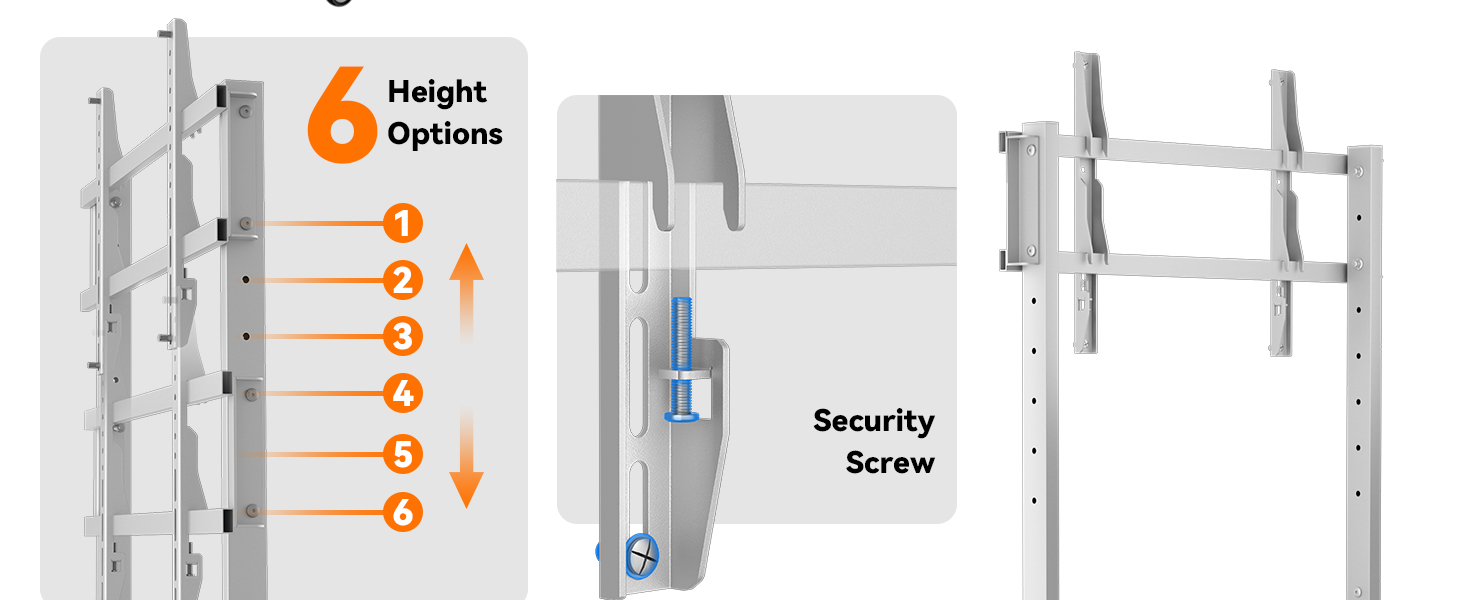 Mobile TV Stand with Storage Cabinet