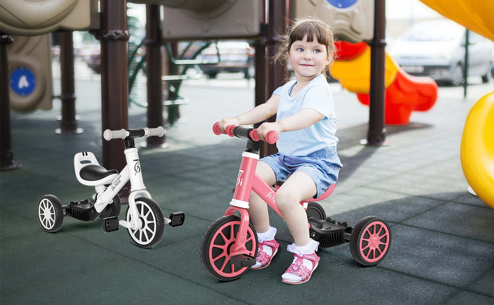 自転車本体 Tricycle for Toddlers 1-3 Year Old 67i 5 in 1 Toddler Tricycle with Push Handle Kids Tricycle