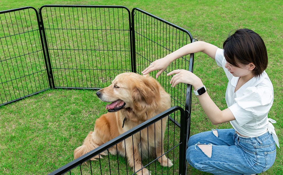 BestPet Heavy Duty Pet Playpen Dog Exercise Pen Cat Fence