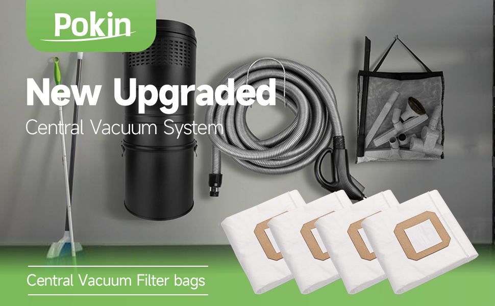 Central Vacuum Filter Bags, fit for Vacuflo Parts