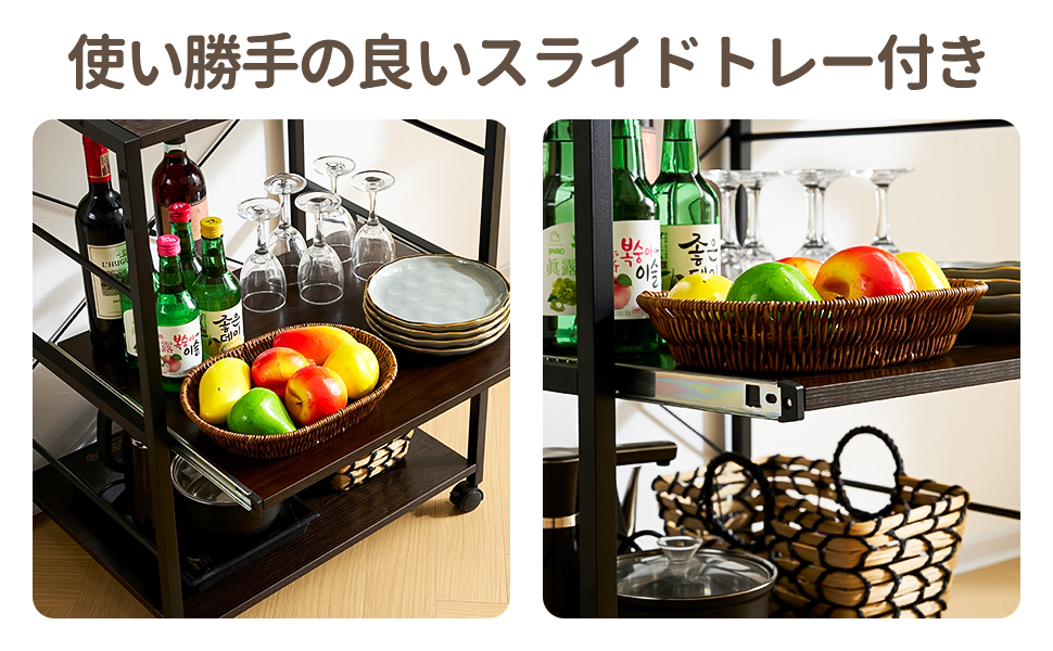 新品未開封品　Bitter キッチンラック　炊飯器置き　ブラウン Amazon.co.jp: キッチンラック、炊飯器 棚、食器棚、拡張ボード