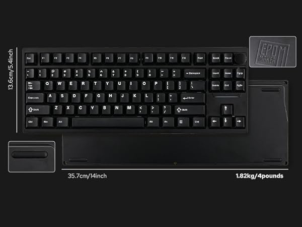 Amazon.com: EPOMAKER P87 TKL Aluminum Wireless Gaming