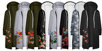 Amazon.com: Oversized Hoodies for Women Zip Up Knee Length