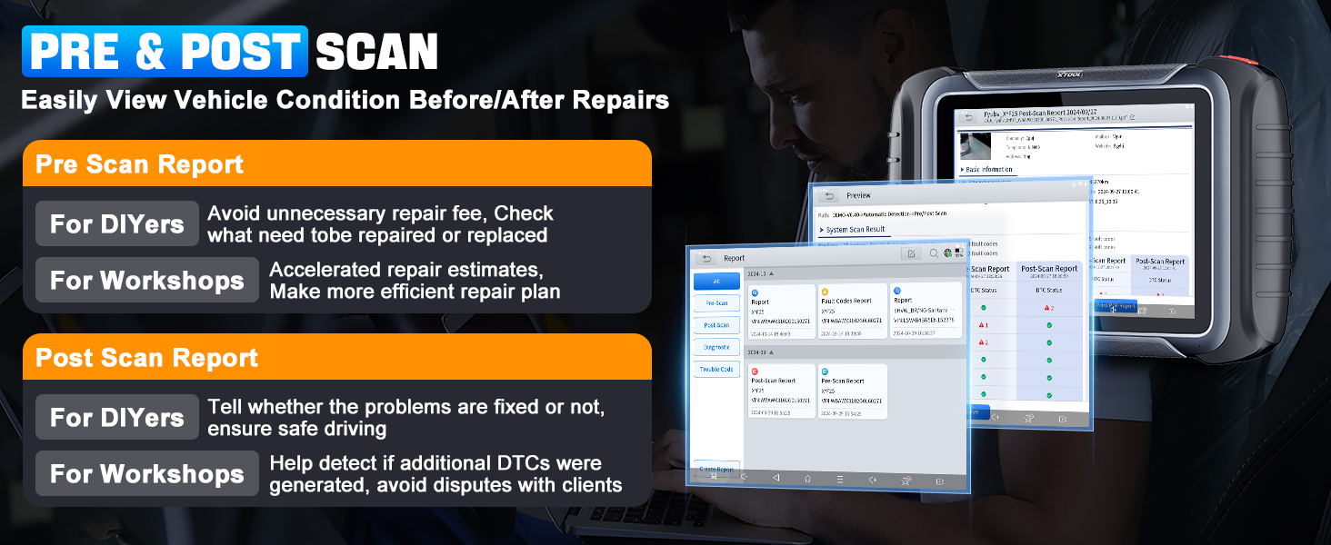 xtool d8w scan tool with pre scan