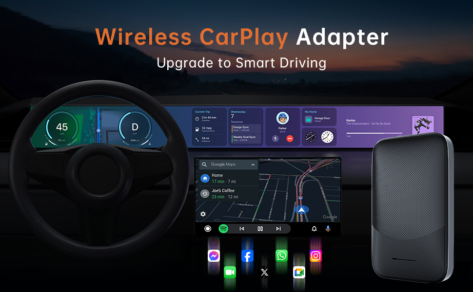 Upgrade your driving experience with the simplicity of Kello's Wireless Android Auto Adapter. Transform your routine with wireless convenience.