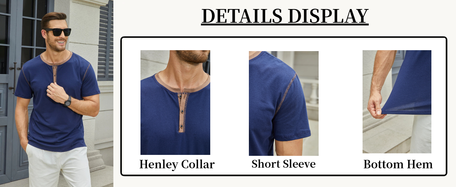 Men&#39;s Casual Henley Shirts