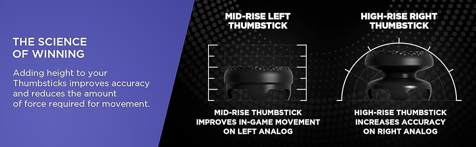 Kontrolfreek Frenzy Black Performance Thumbsticks FPS Playstation Xbox