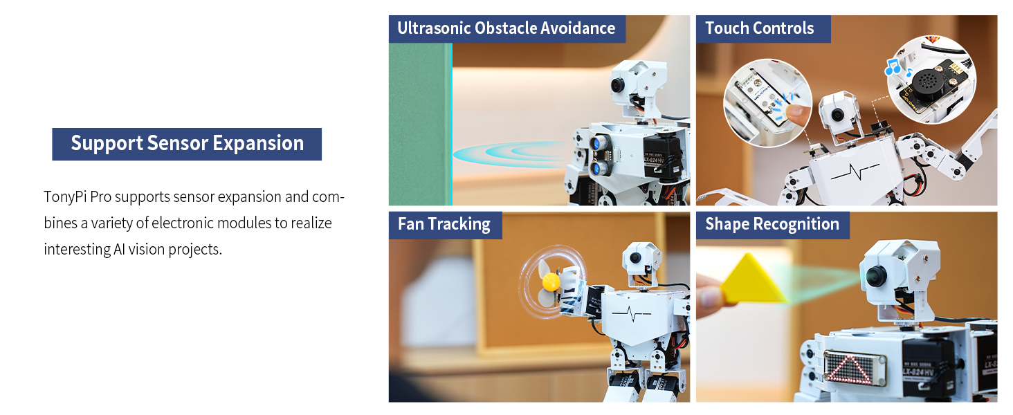 Amazon.com: HIWONDER AI Intelligent Visual Humanoid Robot for Raspberry ...