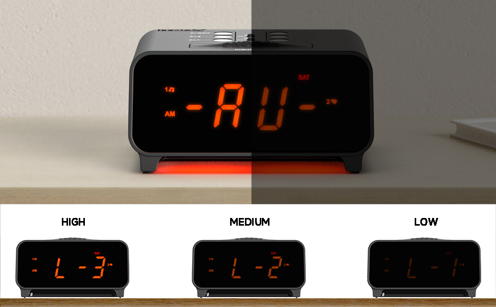 iTOMA Small Digital Alarm Clocks, Dual Alarms with 4 Alarm Week Modes